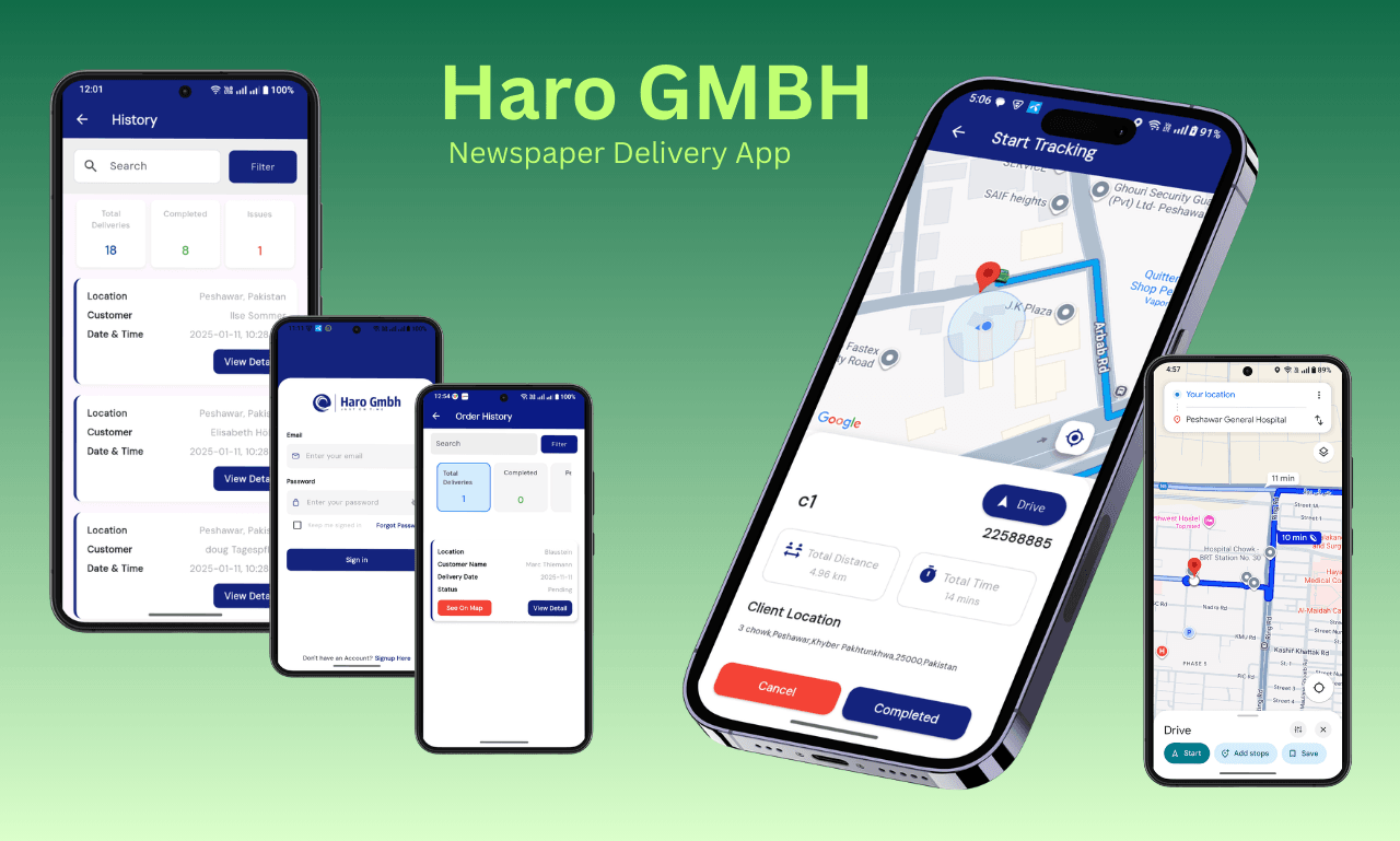 Haro — Newspaper Logistics & Delivery App